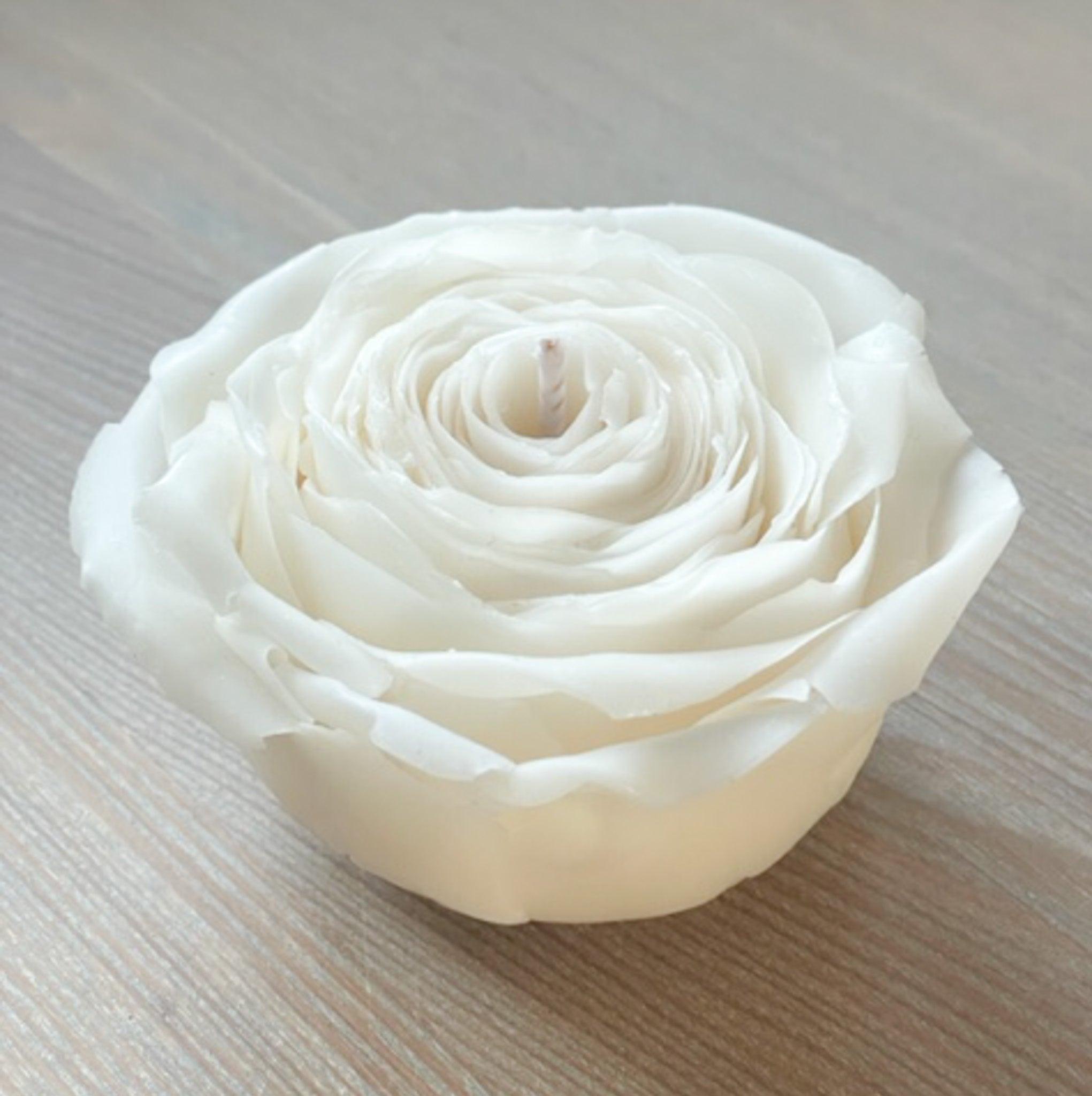 Hvide rose blomsterlys