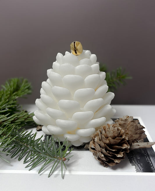 Grankogle dekorativt sojalys