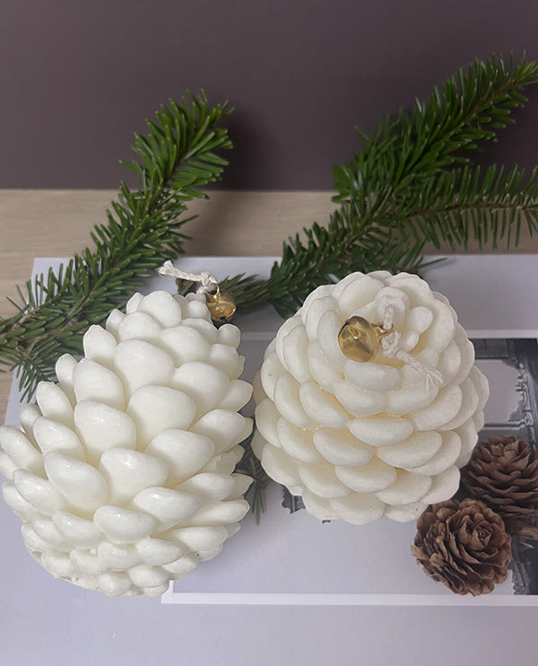 Grankogle dekorativt sojalys