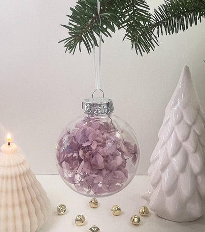 Lilla hortensia julekugle