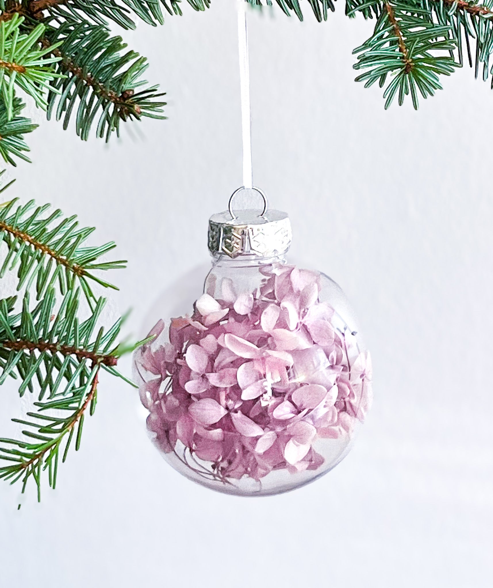 Lilla hortensia julekugle
