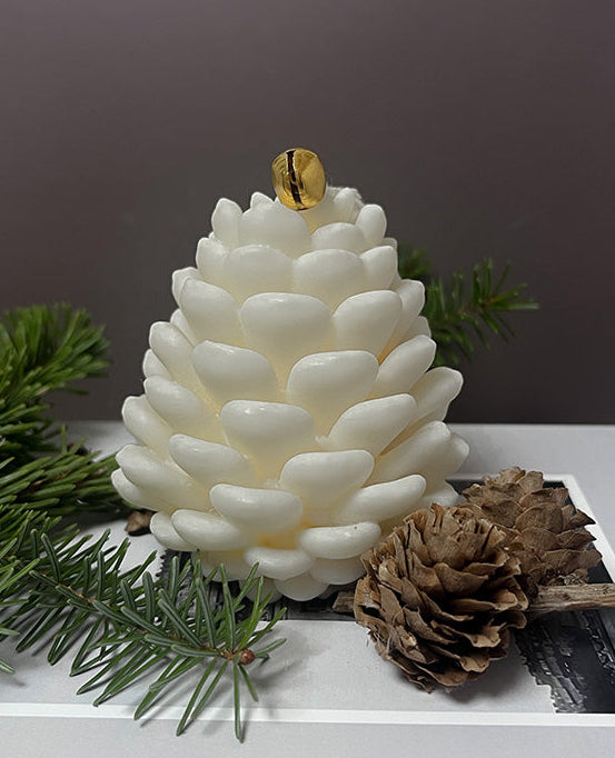 Grankogle dekorativt sojalys