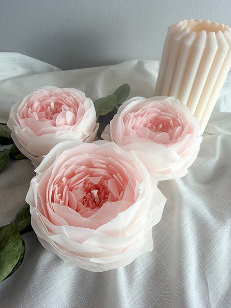 Blush – håndformet pæon blomsterlys