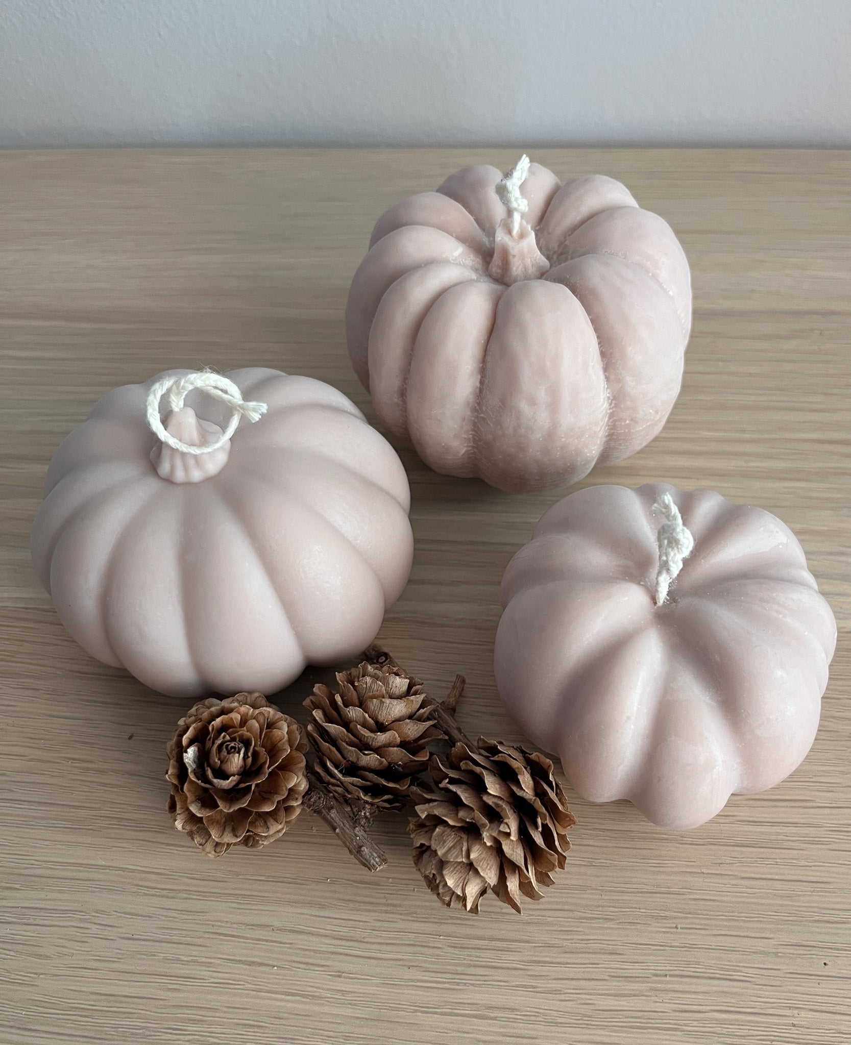 Lys brun græskarlys i sojavoks