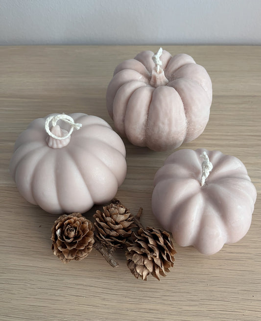 Lys brun græskarlys i sojavoks