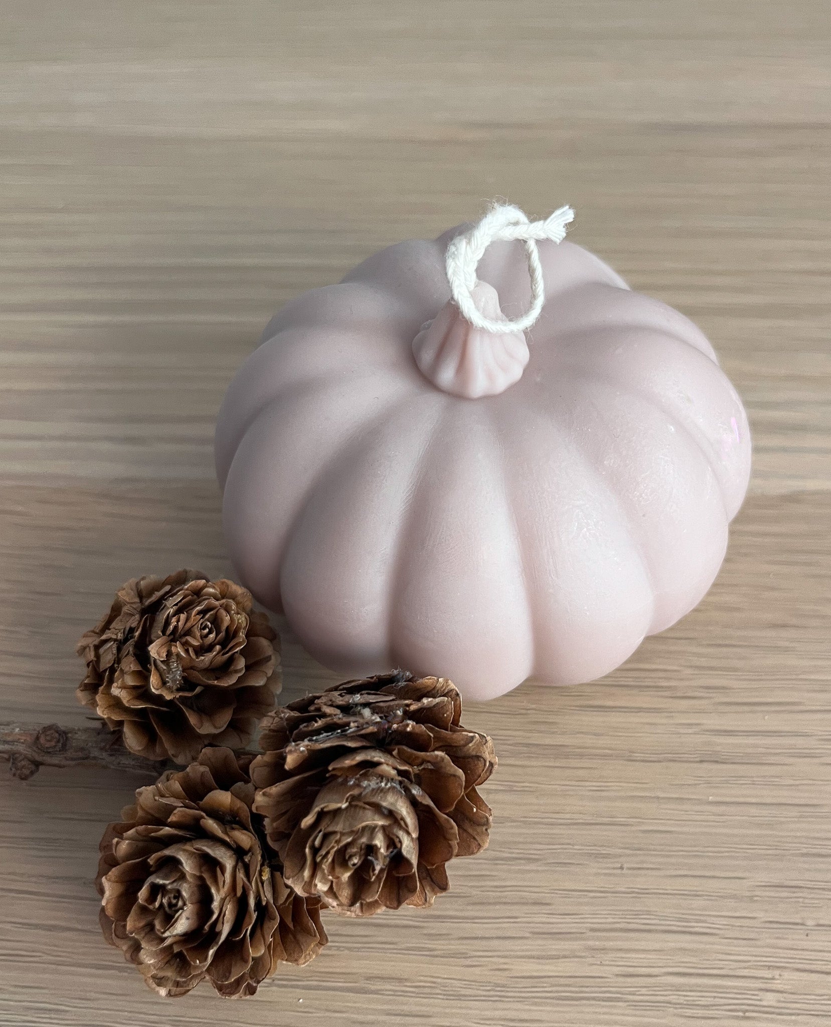 Lys brun græskarlys i sojavoks