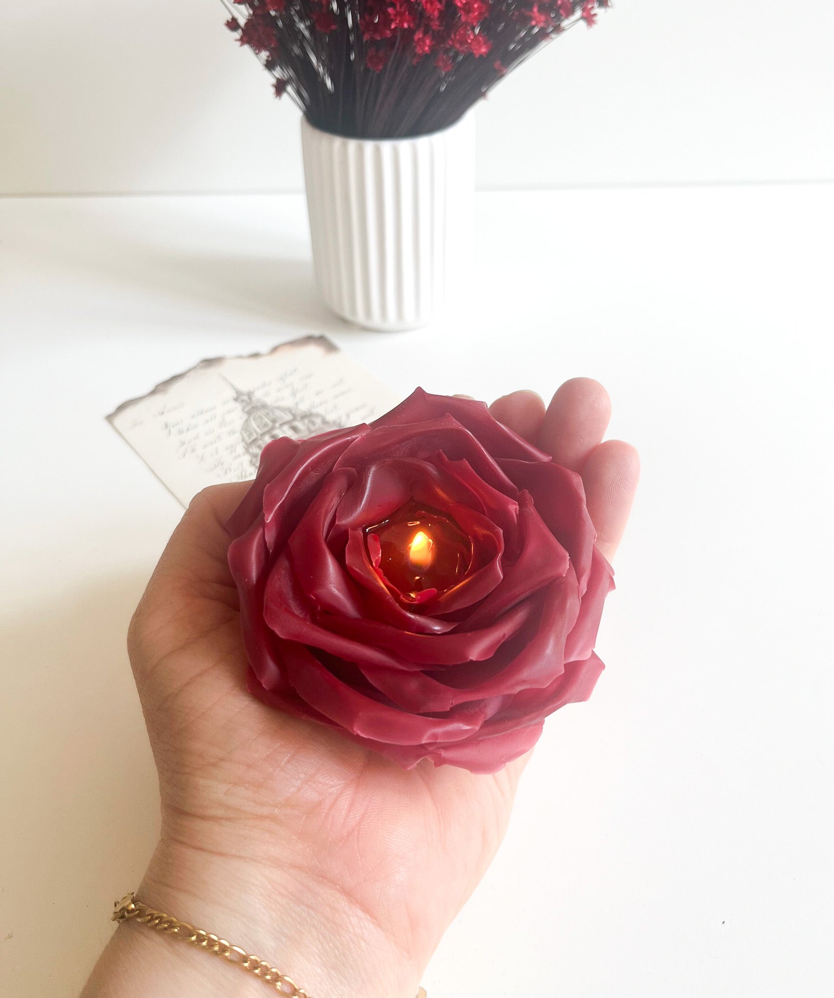 Dyb rød garden rose