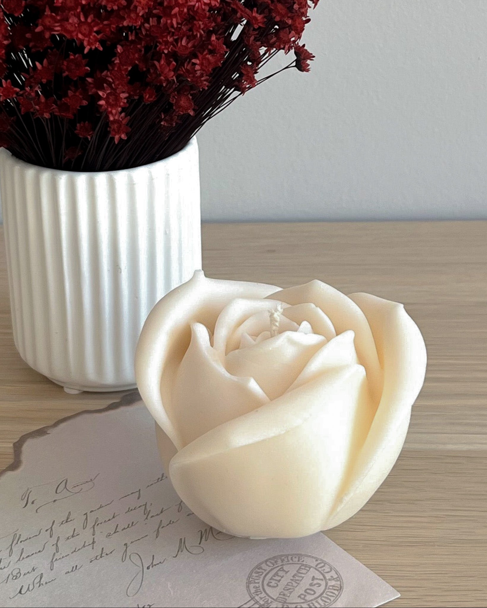 Rosa grande - soja bloklys